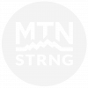MTN STRNG logo white on a transparent background